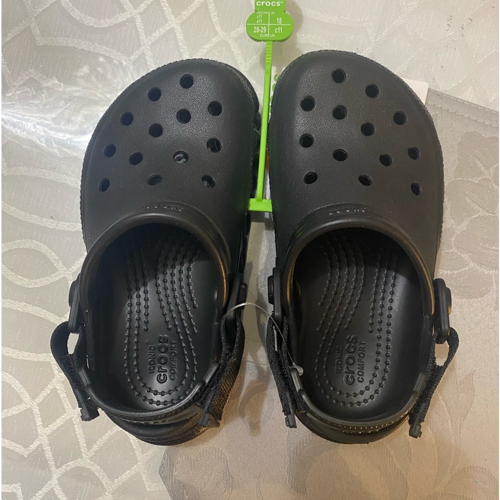 BOYS CROCS DUET MAX ll CLOG BLACK